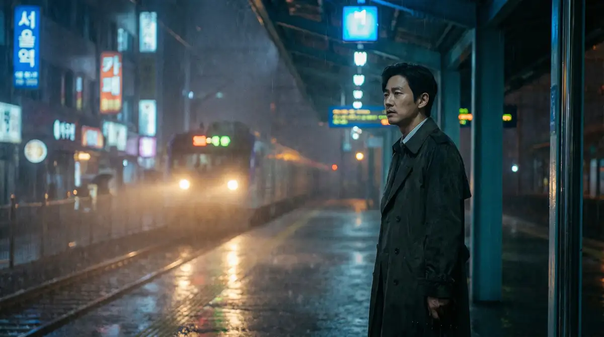 韩国伦理电影经典场景 - 雨夜车站，蜜芽 馆藏影像